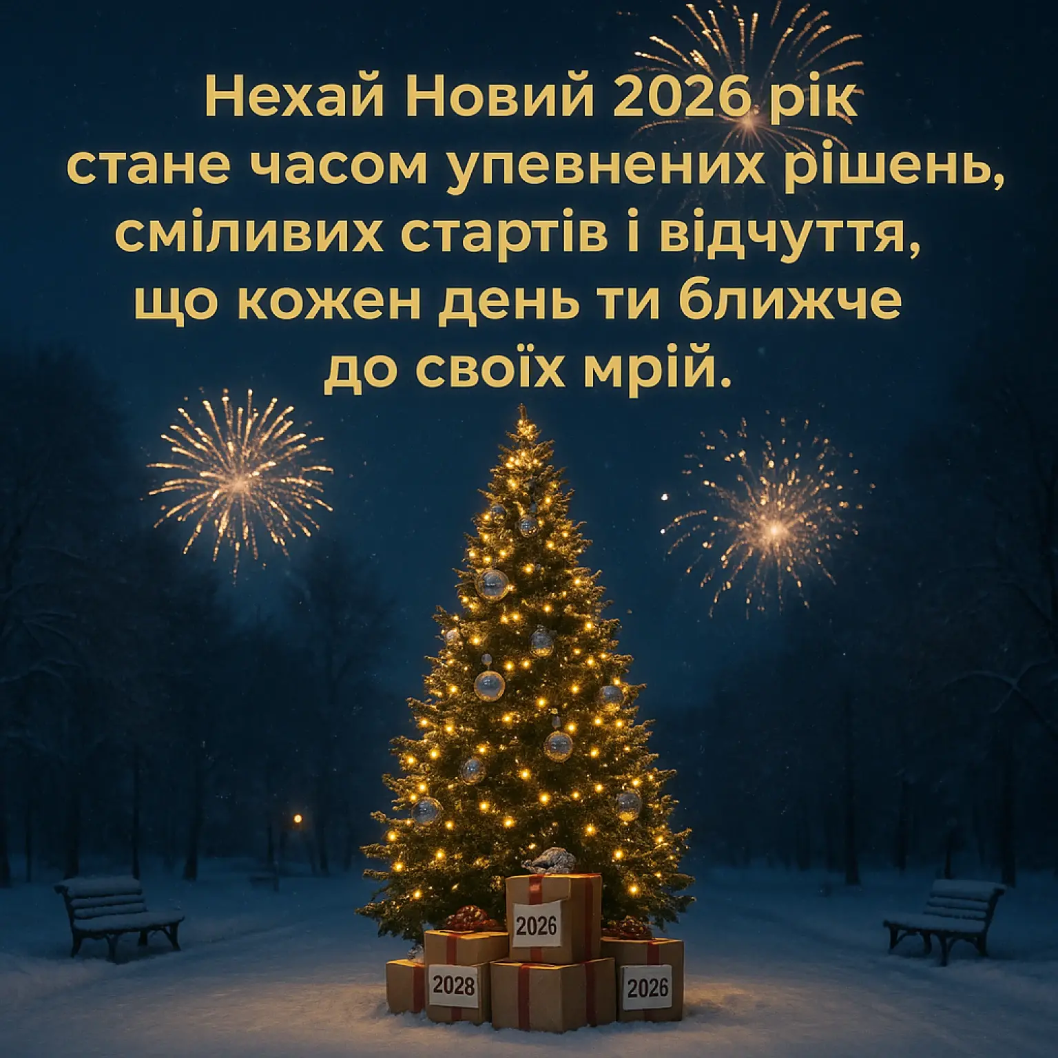 Привітання з новим роком 2026