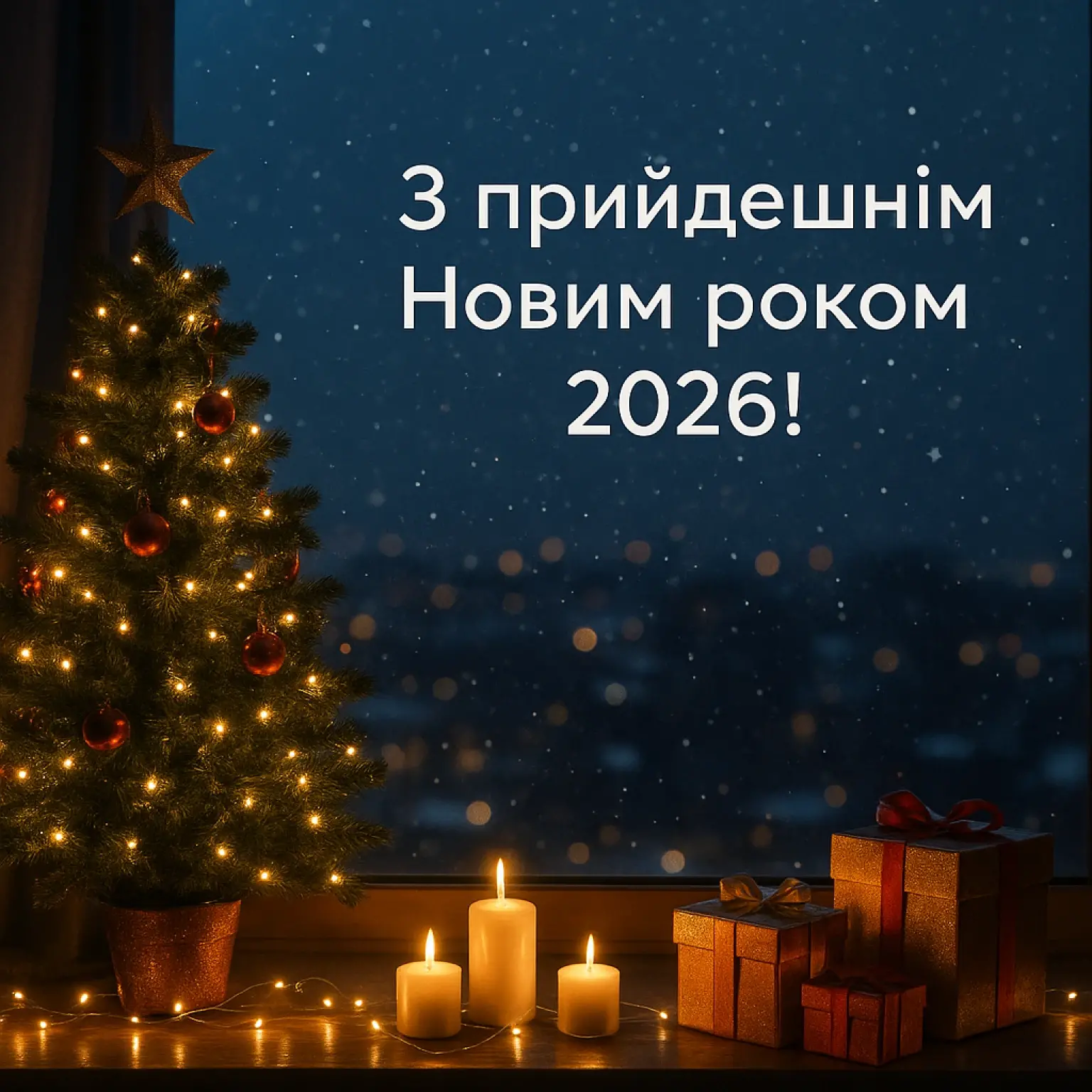Привітання з прийдешнім новим роком 2026: теплі побажання українською