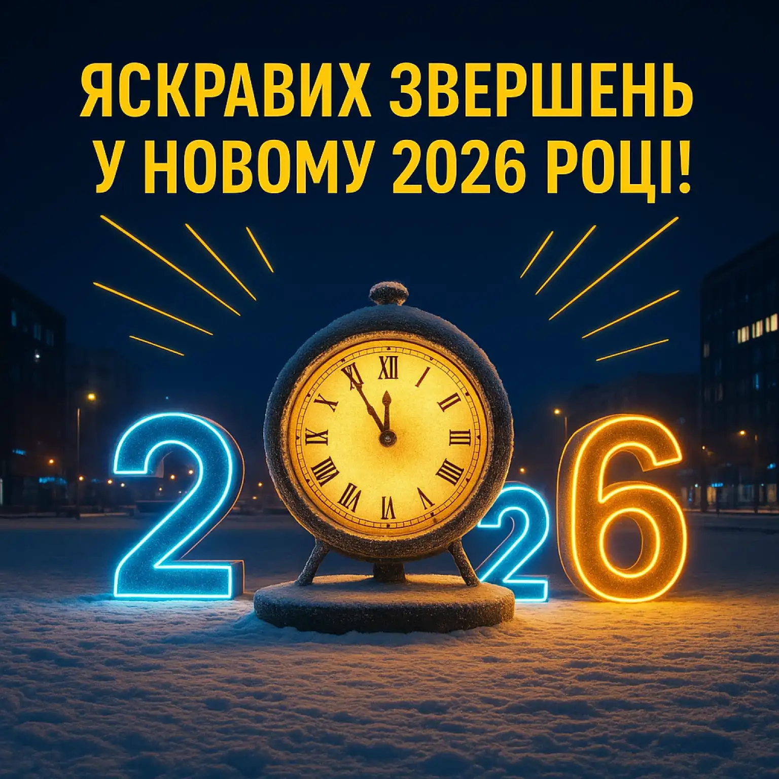 Привітання з прийдешнім новим роком 2026: теплі побажання українською
