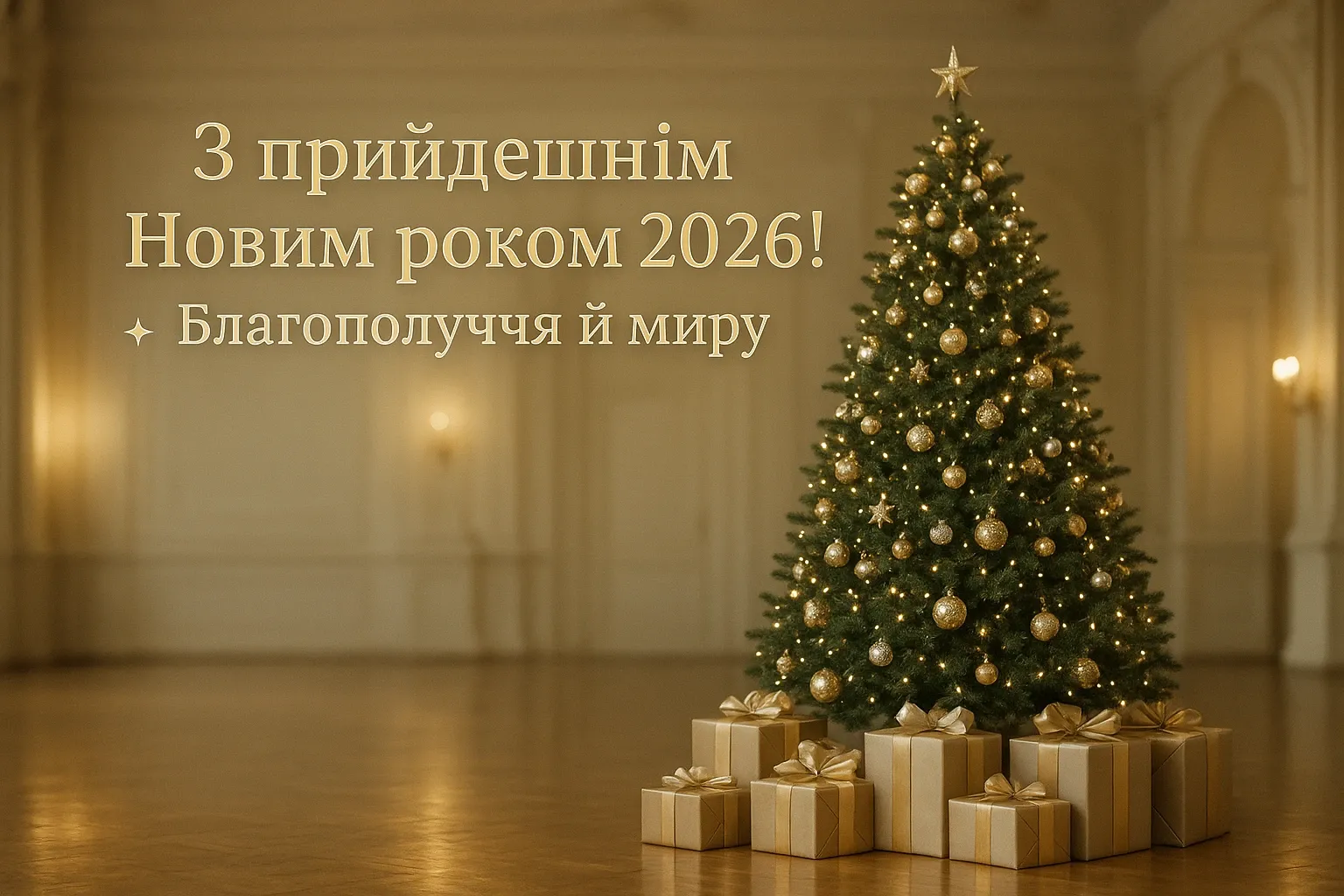 Привітання з прийдешнім новим роком 2026: теплі побажання українською