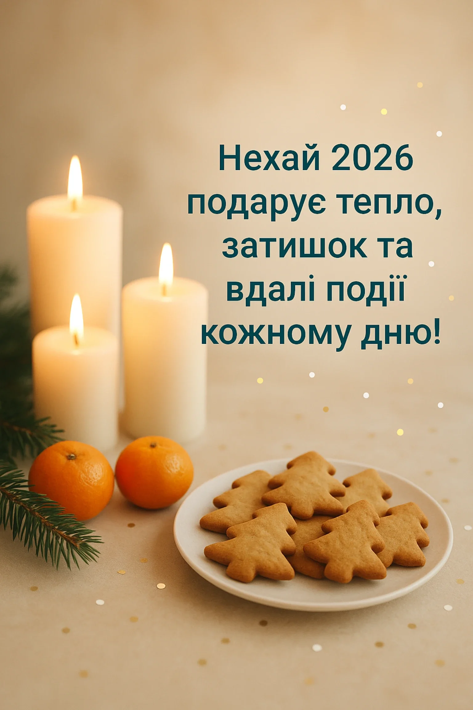 Привітання з прийдешнім новим роком 2026: теплі побажання українською
