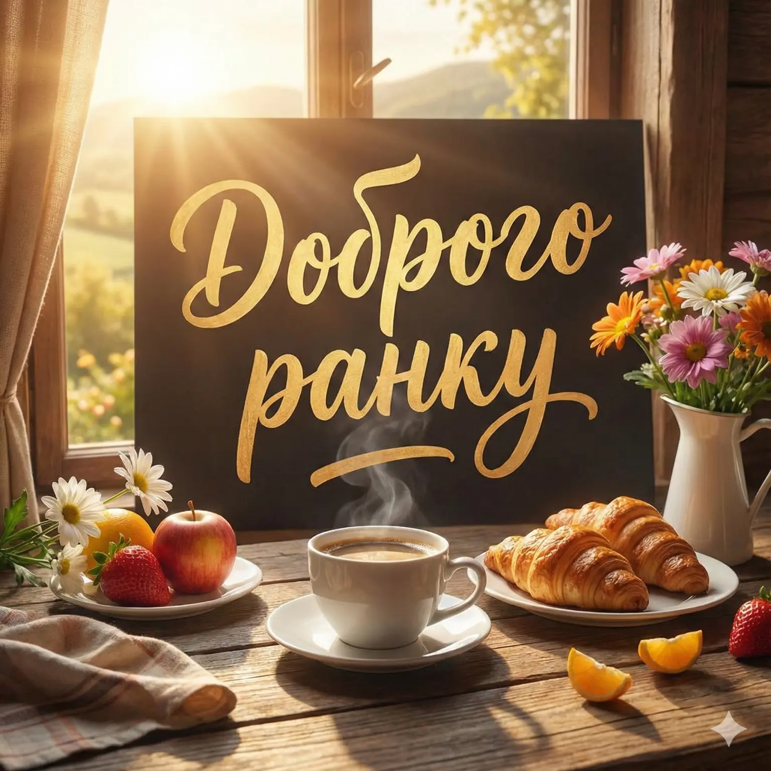 Доброго ранку в картинках українською мовою: 35 красивих фото