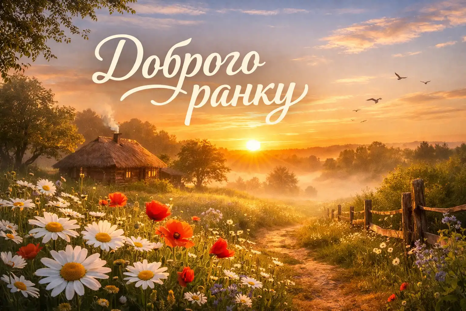 Доброго ранку в картинках українською мовою: 35 красивих фото