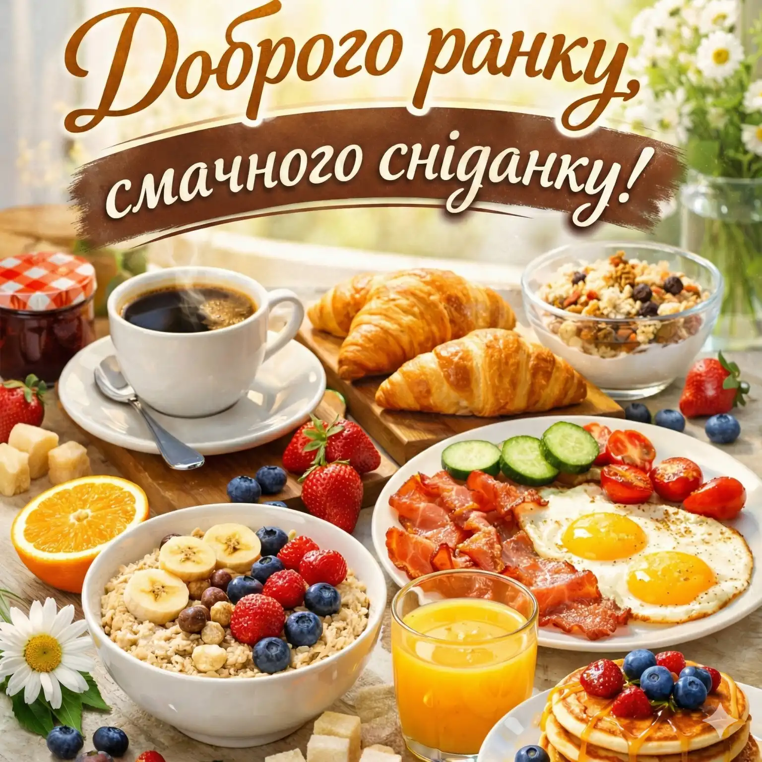 Доброго ранку в картинках українською мовою: 35 красивих фото