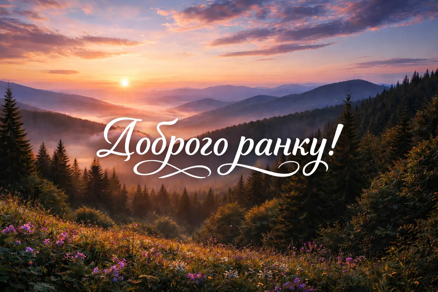Доброго ранку в картинках українською мовою: 35 красивих фото