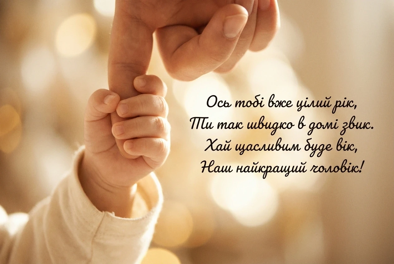 привітання з днем народження 1 рік хлопчику