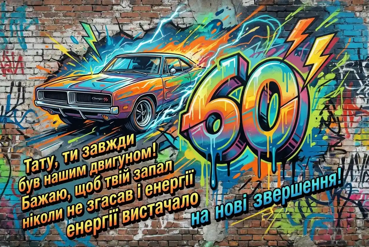 привітання з ювілеєм 60 років татові