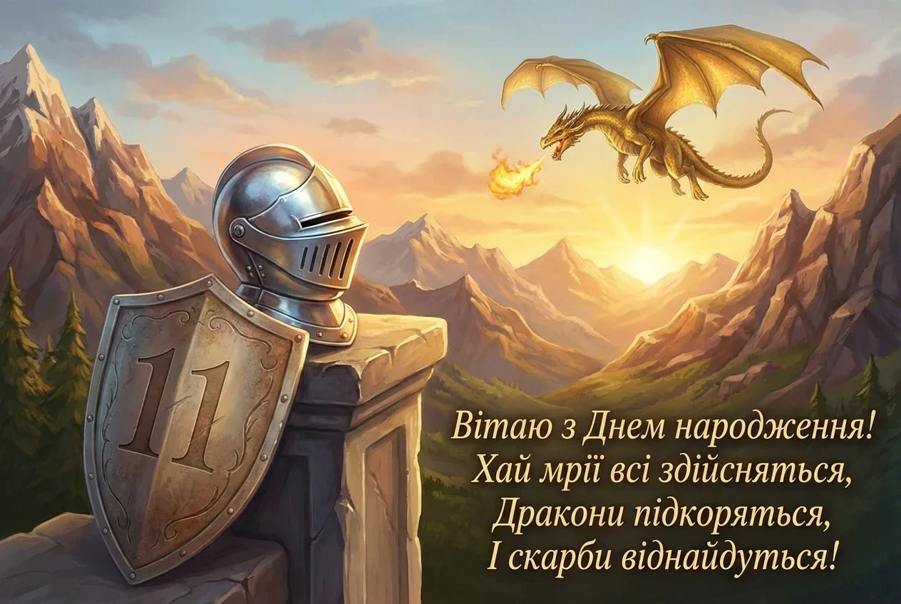 з днем народження 11 років хлопчику