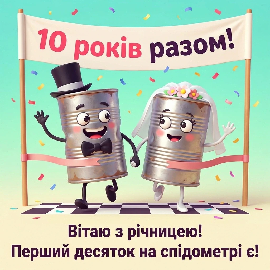 прикольні привітання з річницею весілля 10 років