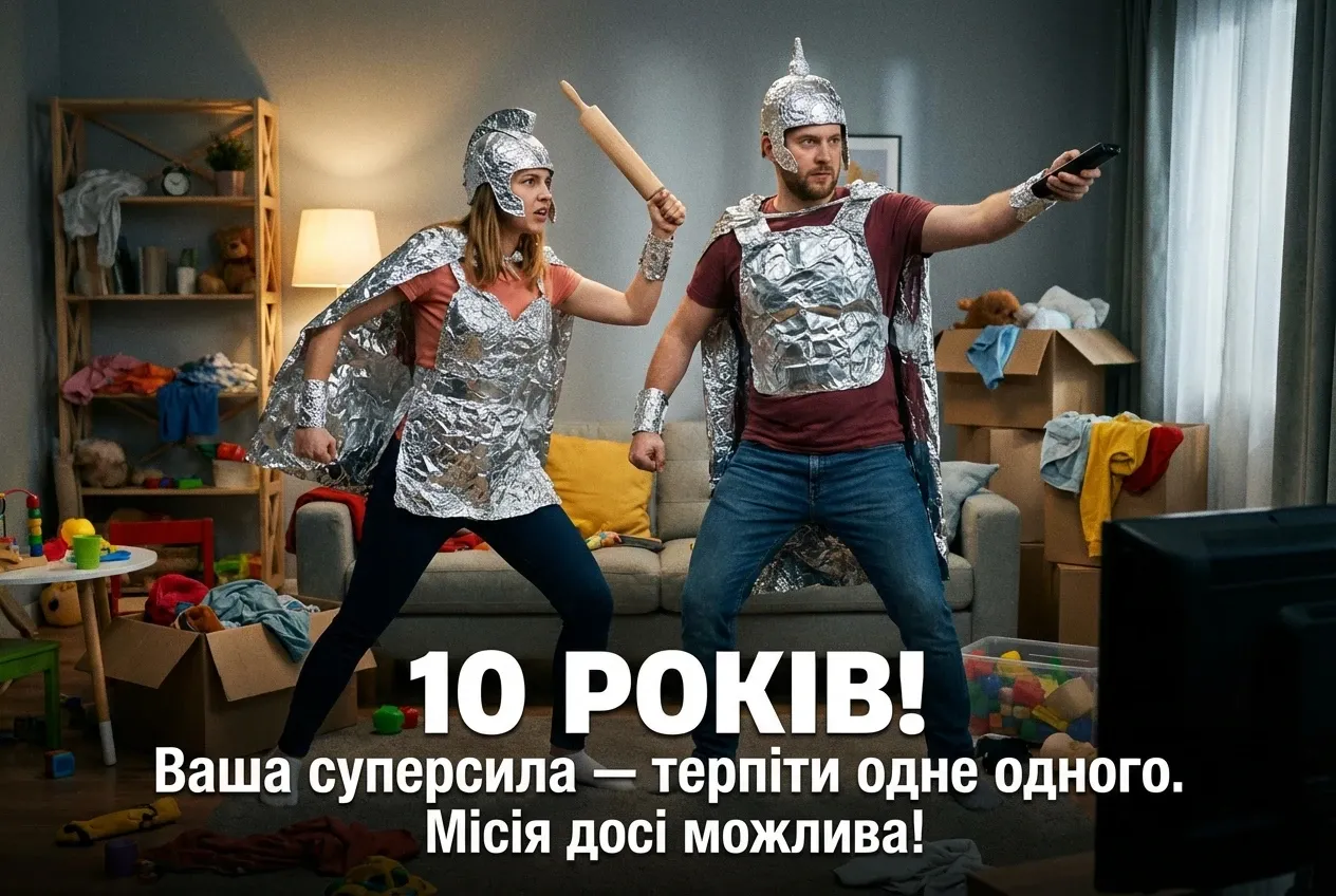 прикольні привітання з річницею весілля 10 років