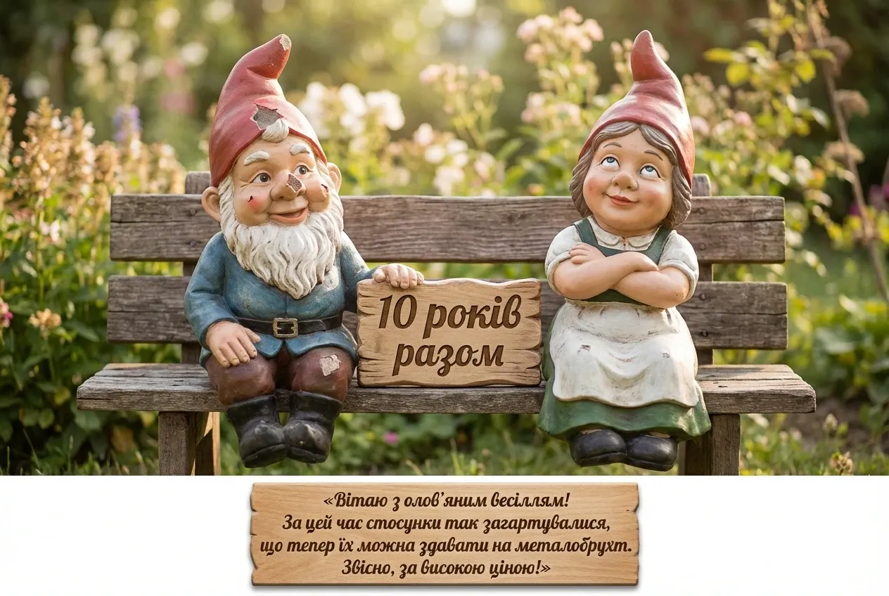 прикольні привітання з річницею весілля 10 років
