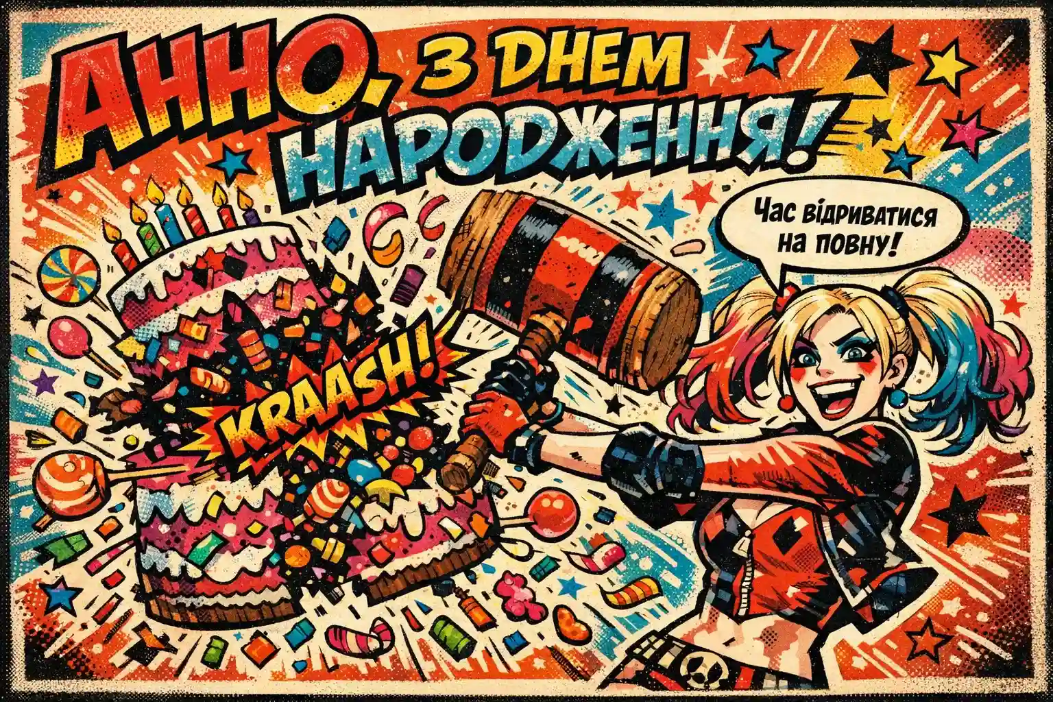 Картинки з днем народження для Анни та Анічки