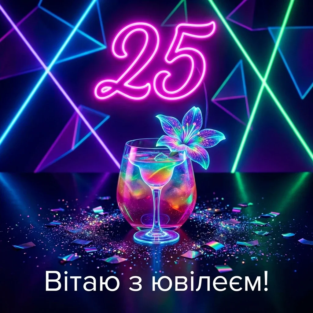 з ювілеєм 25 років дівчині