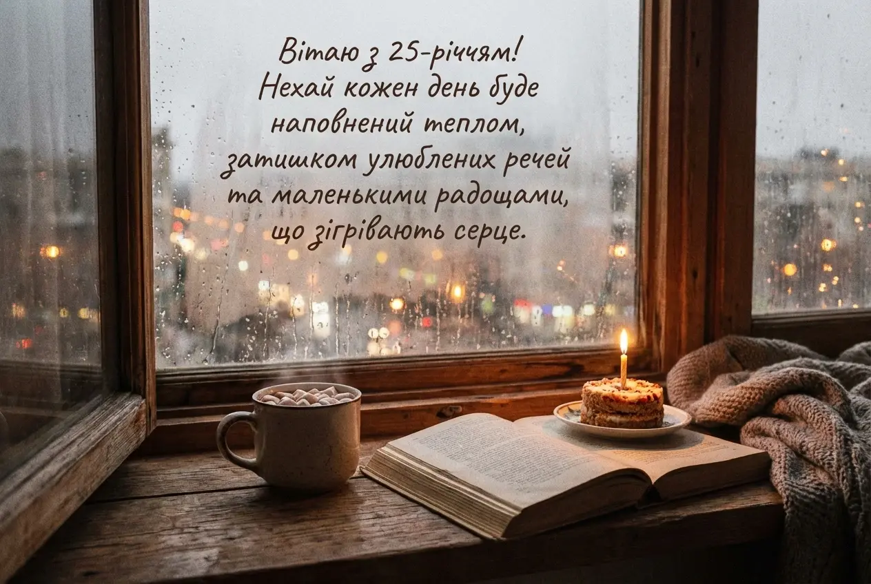 з ювілеєм 25 років дівчині