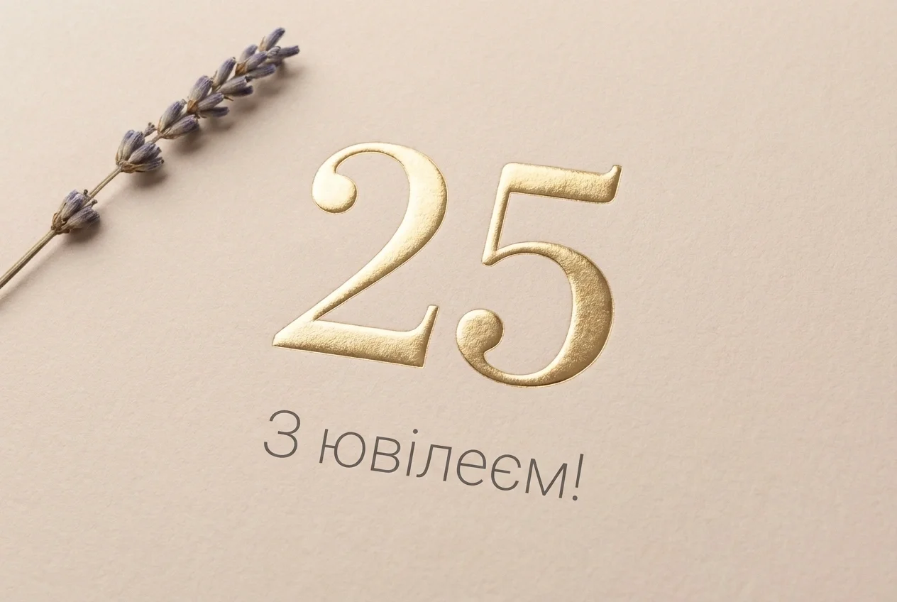 з ювілеєм 25 років дівчині