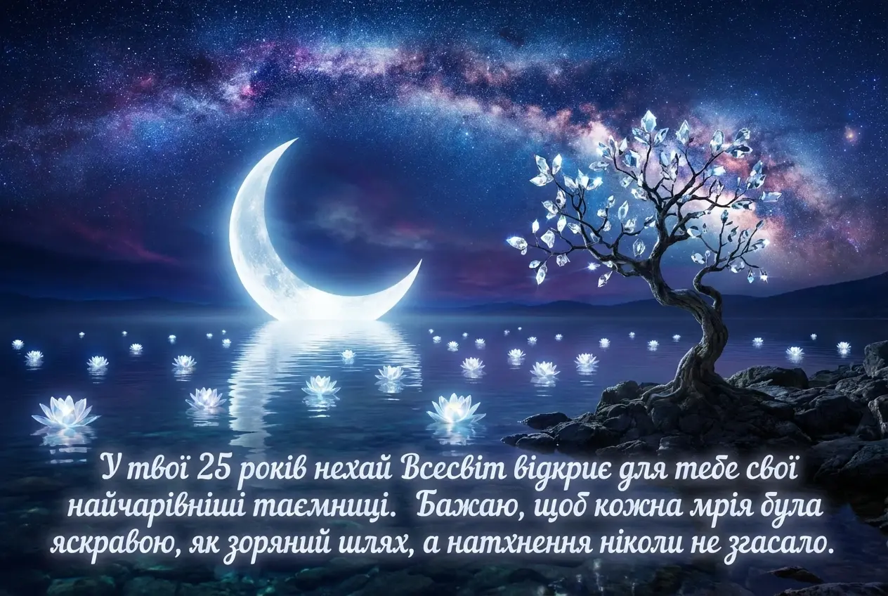 з ювілеєм 25 років дівчині
