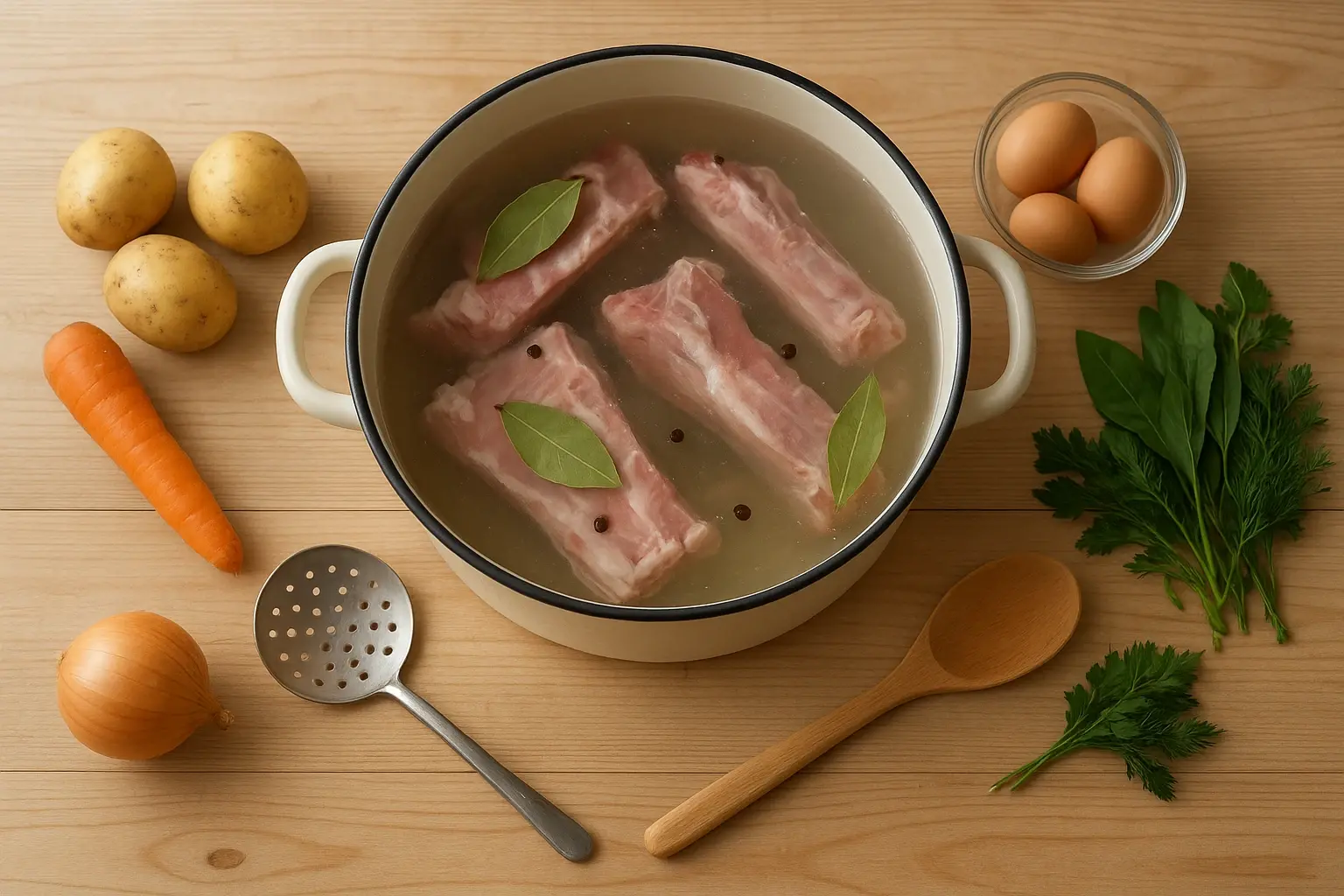 зелёный борщ рецепт
