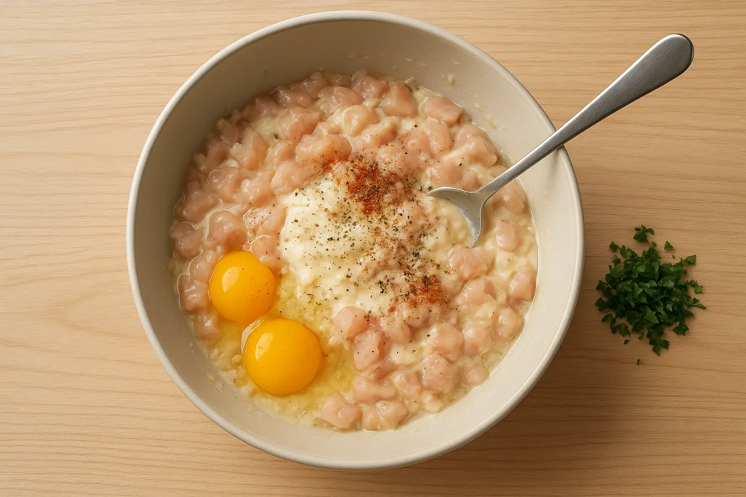 котлети рублені з курячого філе