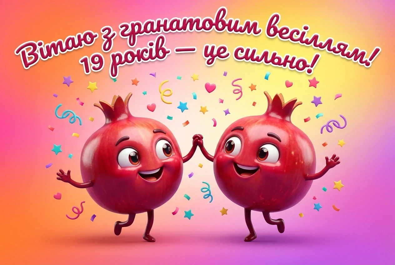 19 років весілля привітання
