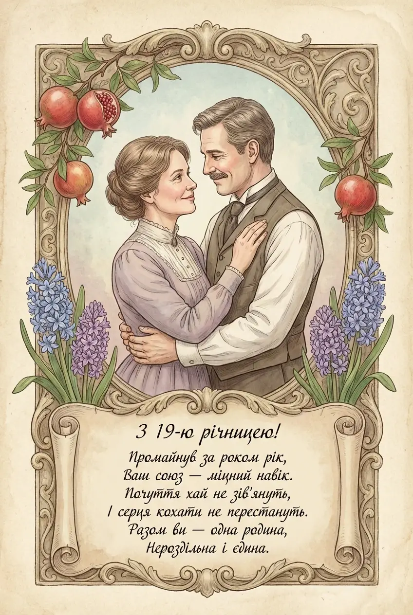 19 років весілля привітання