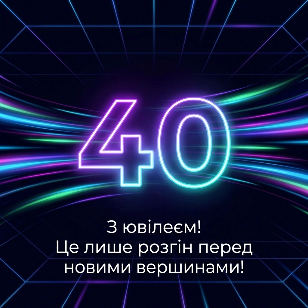 з ювілеєм 40 років