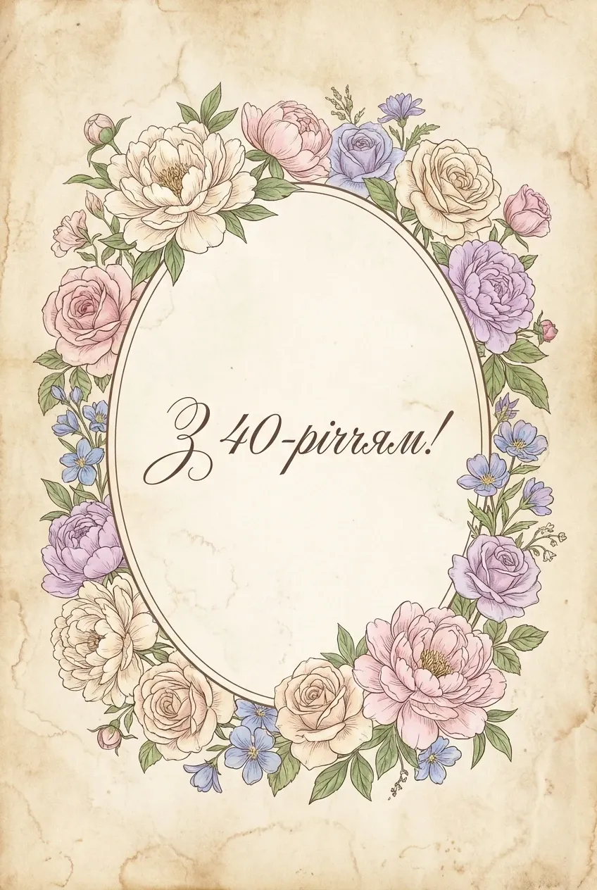 з ювілеєм 40 років