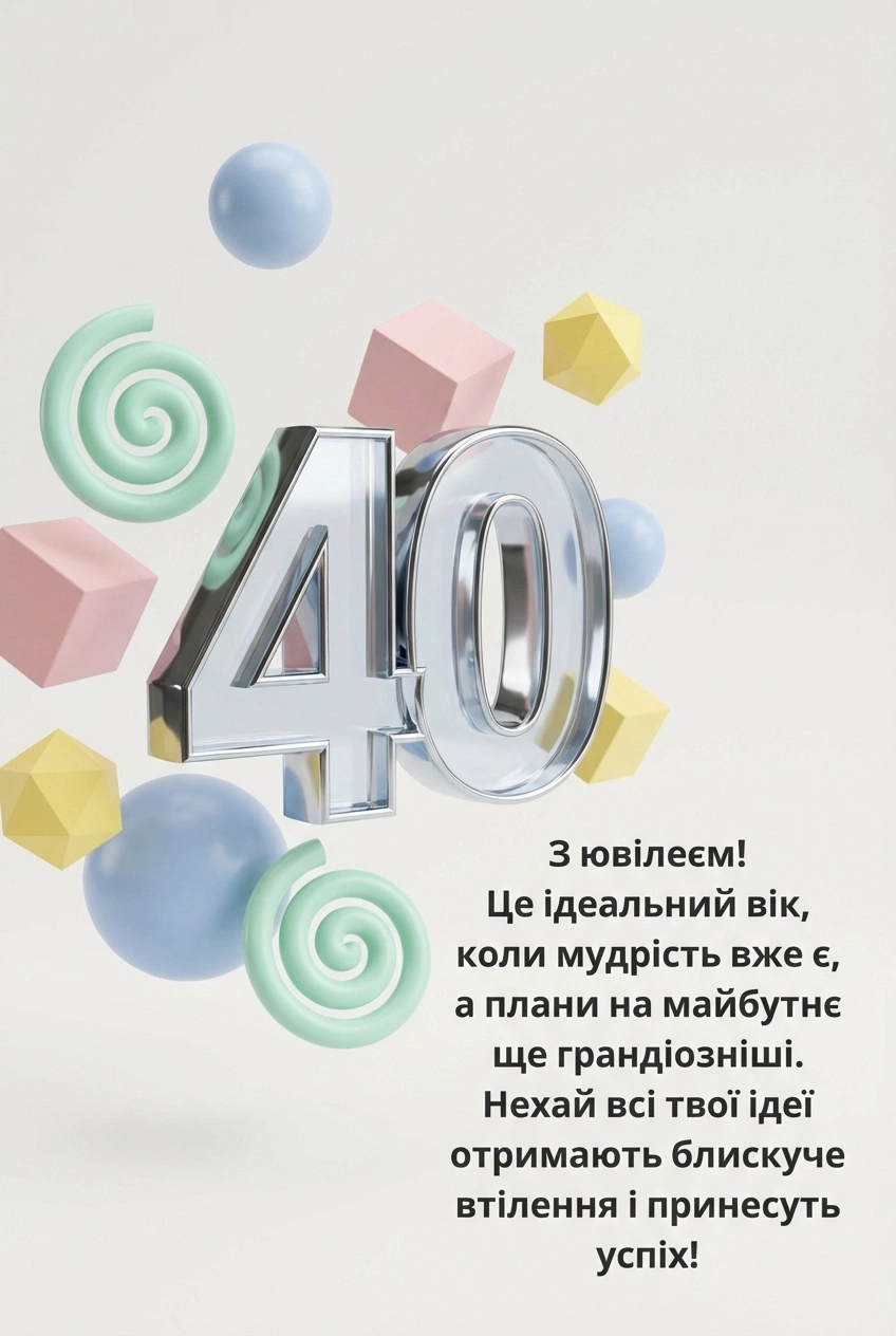 з ювілеєм 40 років