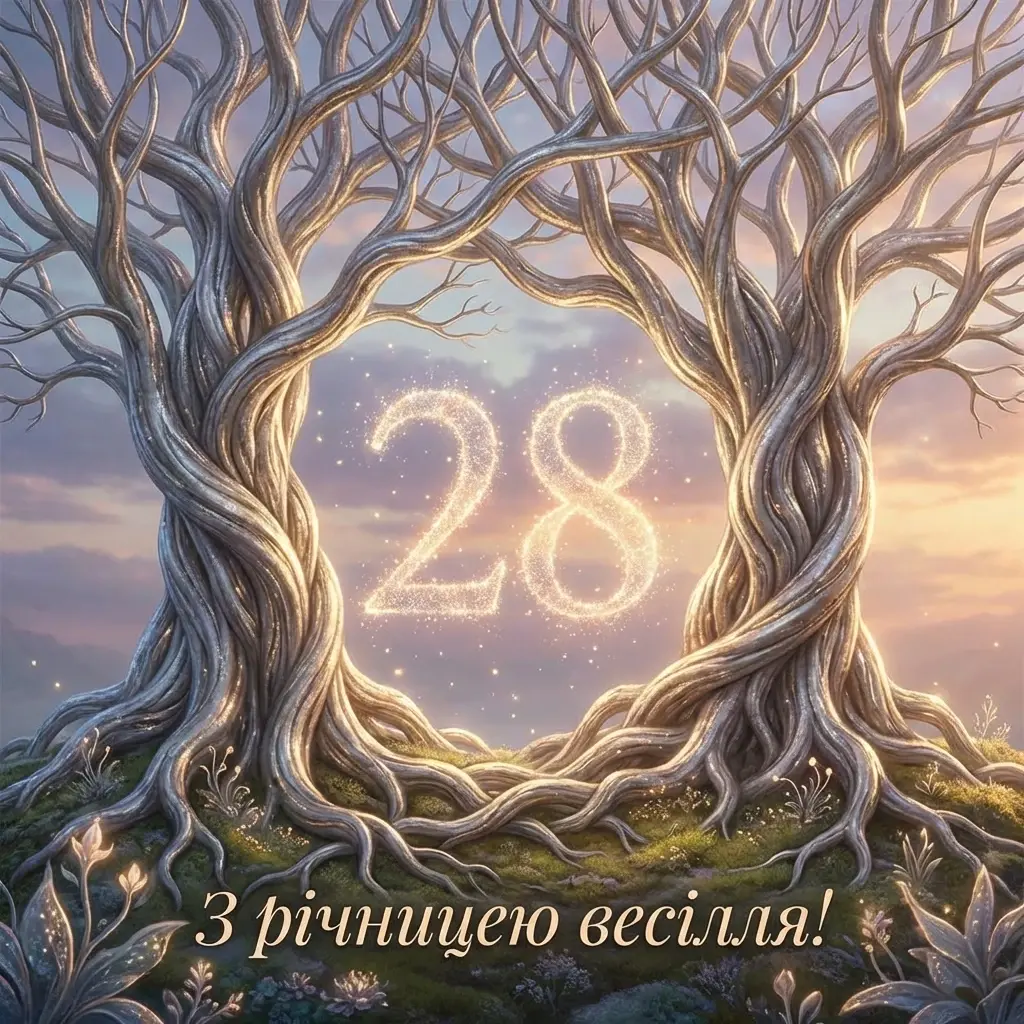 28 років весілля привітання