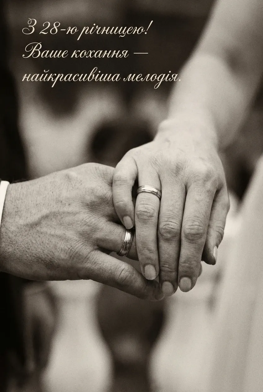 28 років весілля привітання