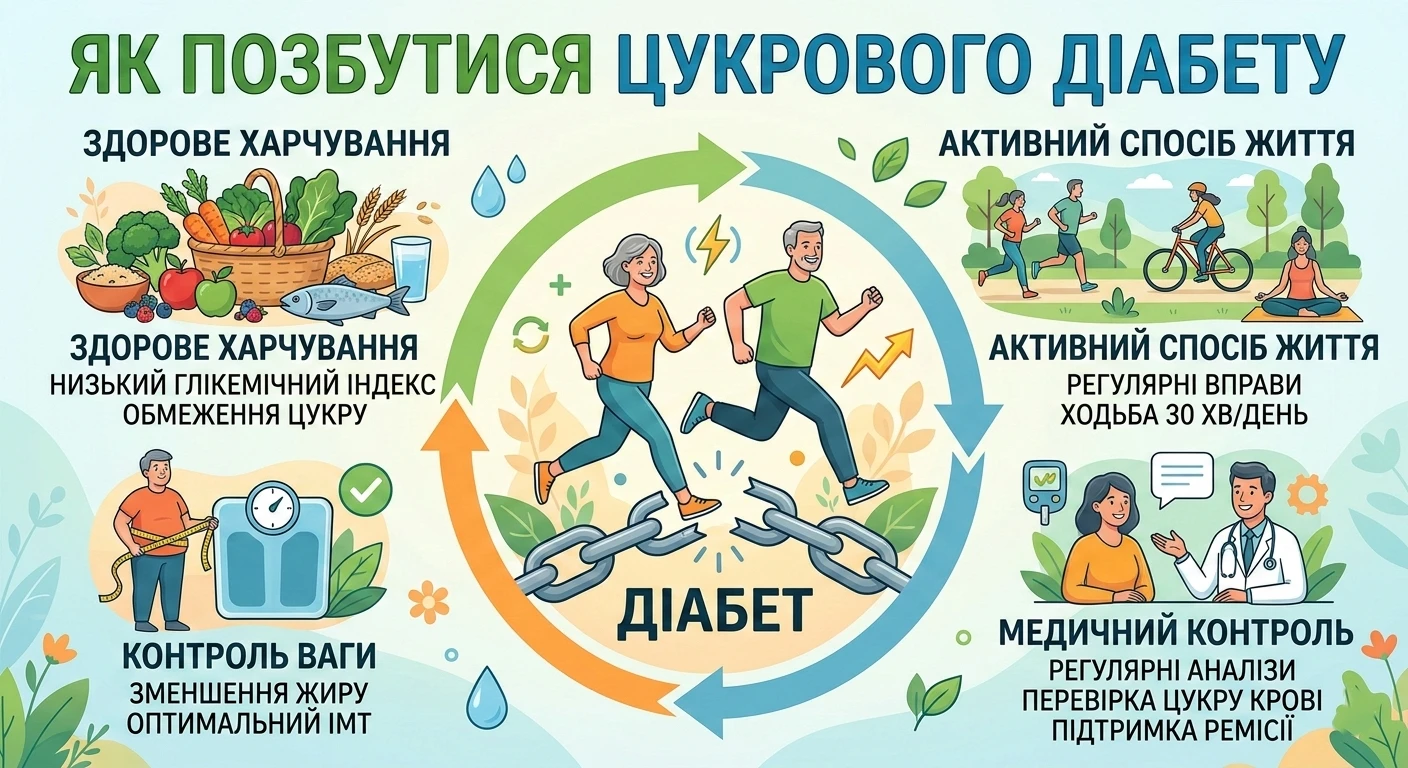 Як позбутися цукрового діабету
