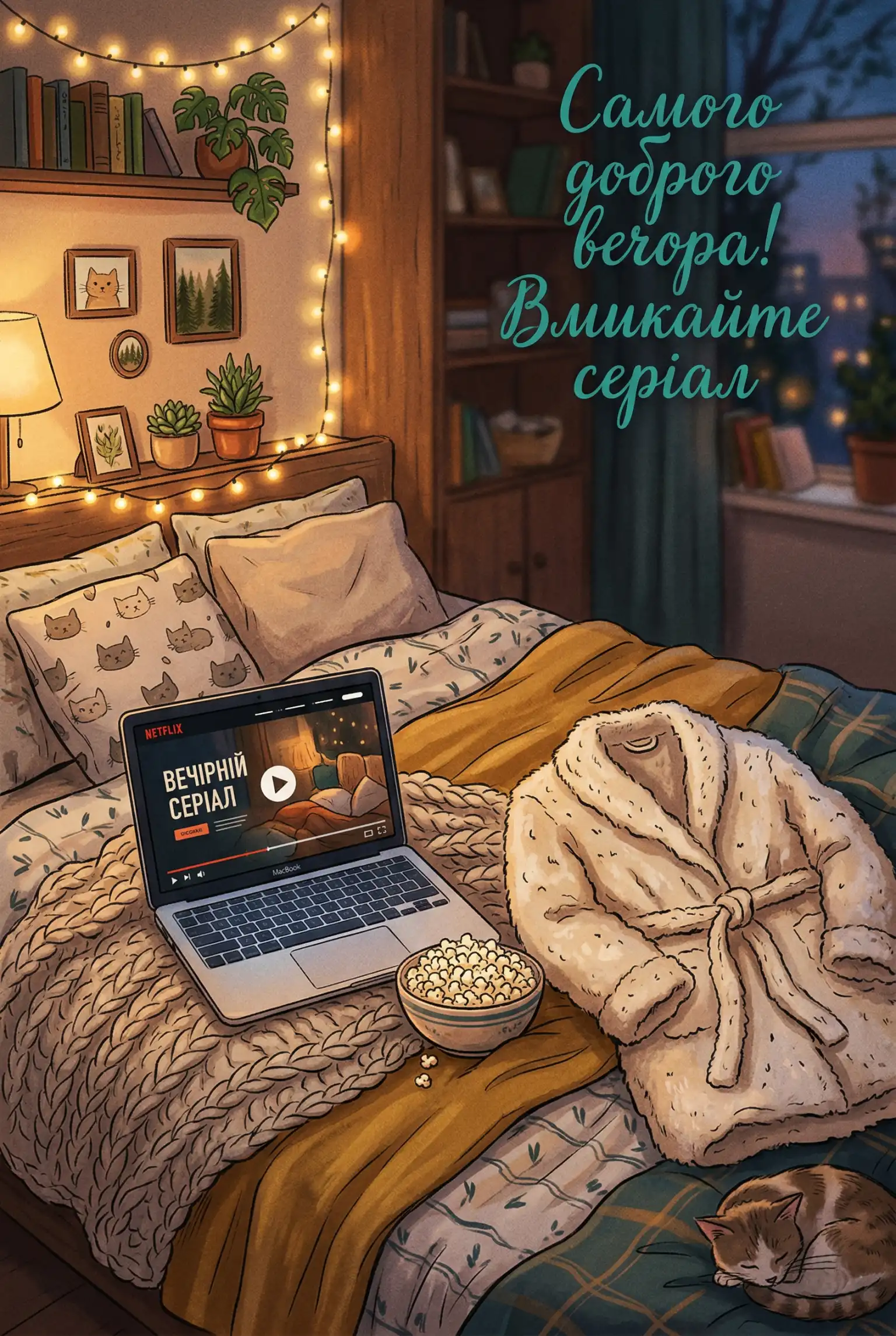 Самого доброго вечора: щирі привітання та красиві листівки для душевного відпочинку