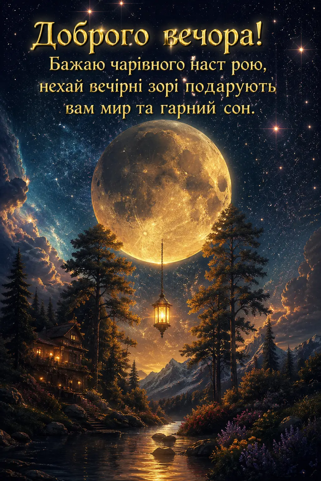Красиві картинки доброго вечора: душевна добірка листівок для гарного настрою
