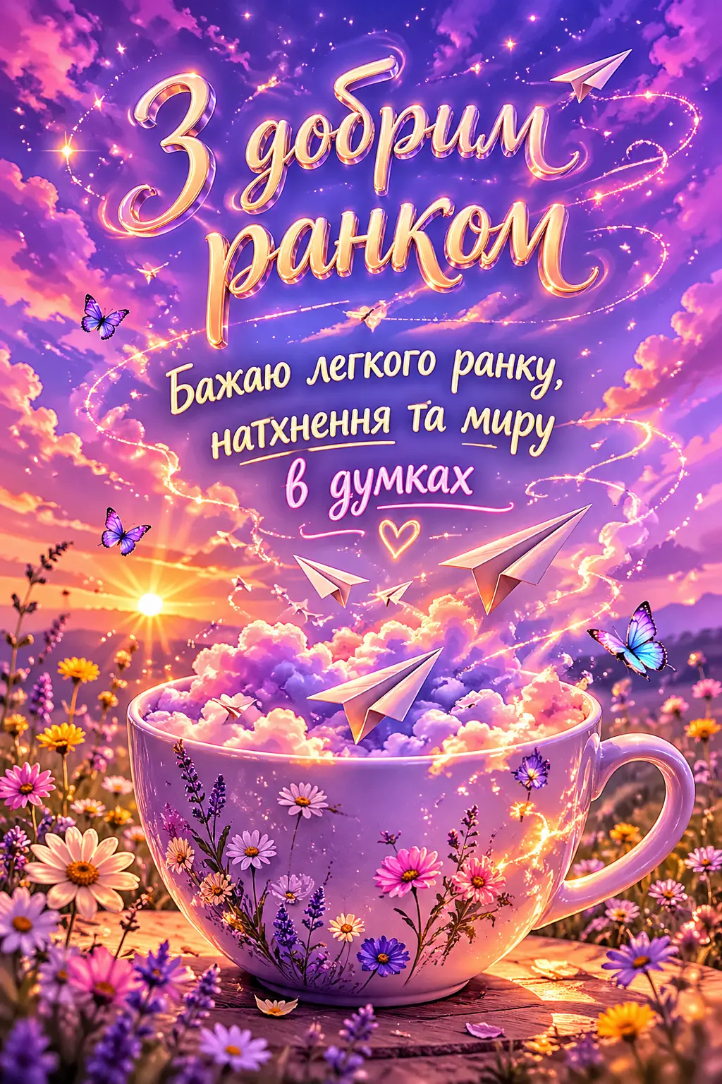 Доброго ранку: картинки та душевні листівки для гарного настрою