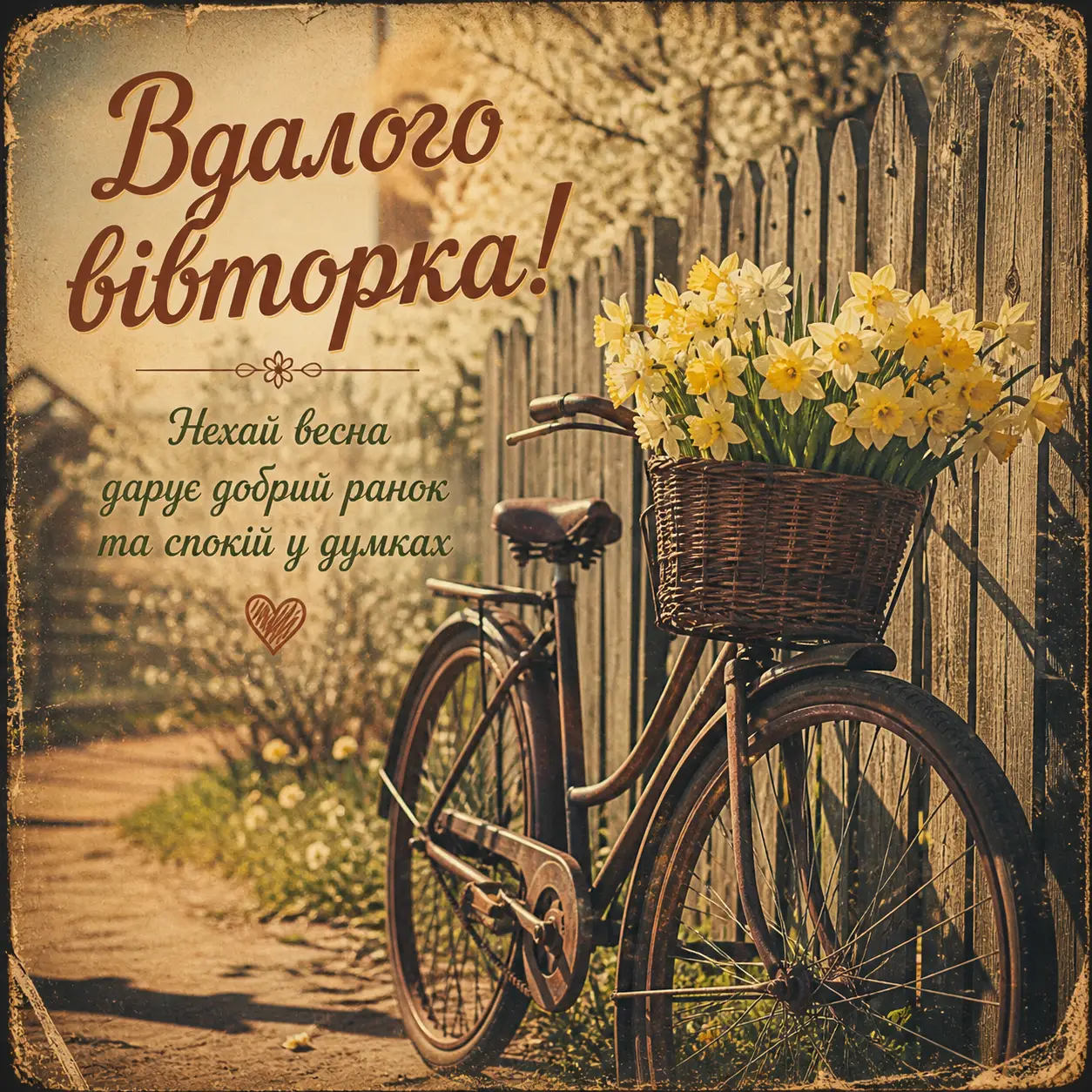 Добрий ранок, весна: картинки та найтепліші побажання для гарного вівторка