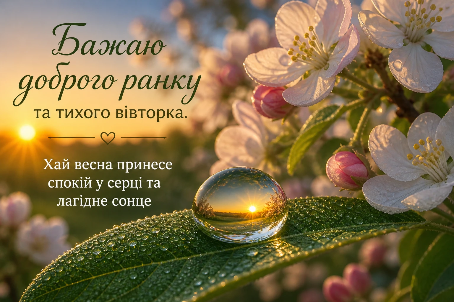 Добрий ранок, весна: картинки та найтепліші побажання для гарного вівторка