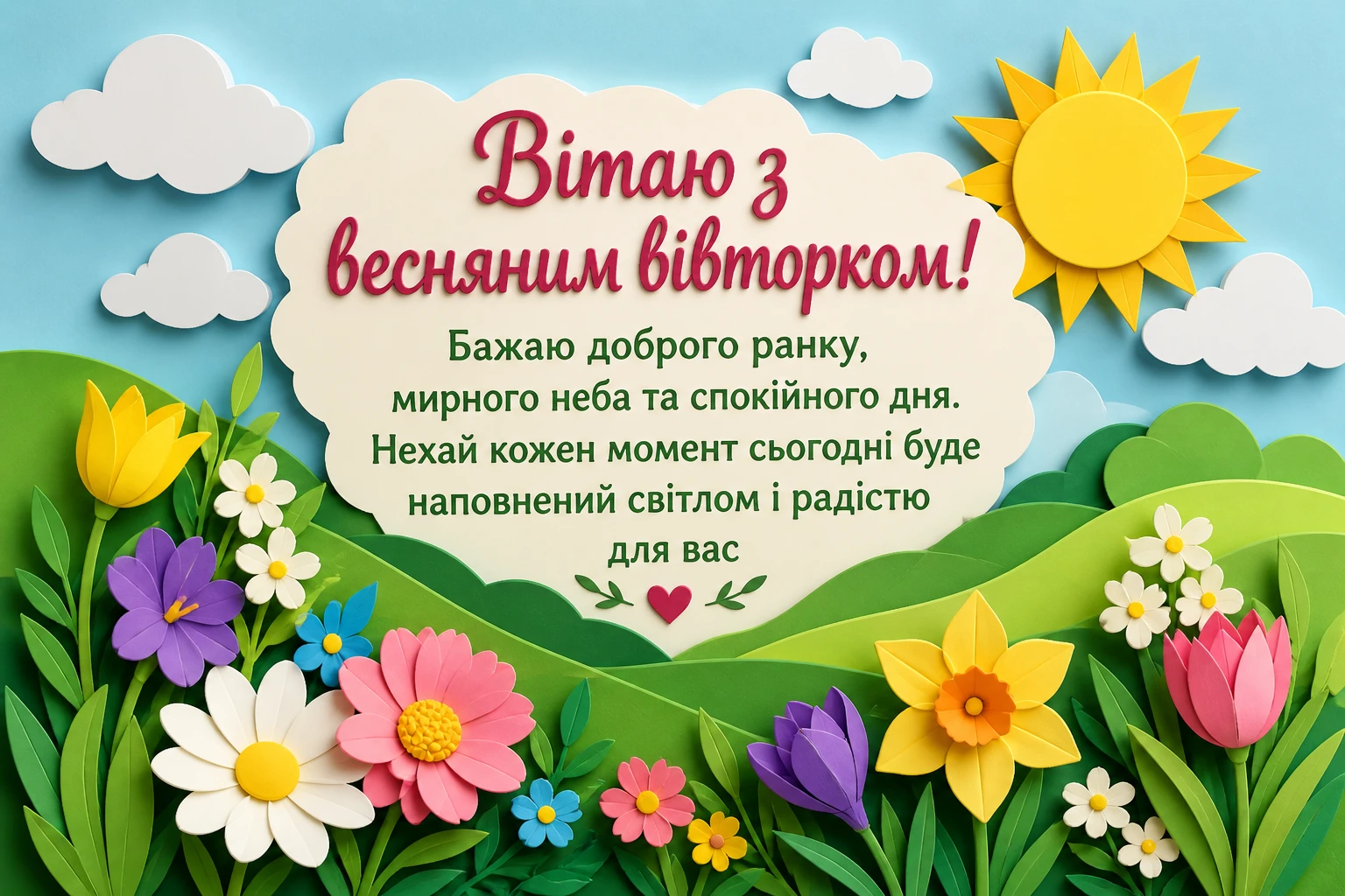 Добрий ранок, весна: картинки та найтепліші побажання для гарного вівторка