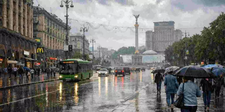 Парасольки не будуть зайвими: історичні температурні контрасти та червнева вологість у столиці