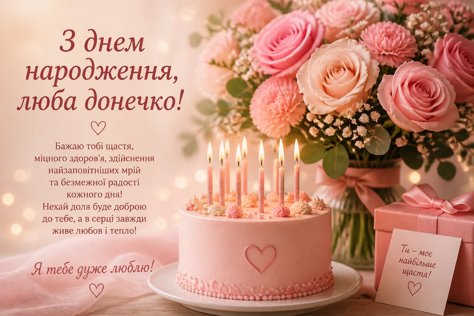 З днем народження, люба донечко