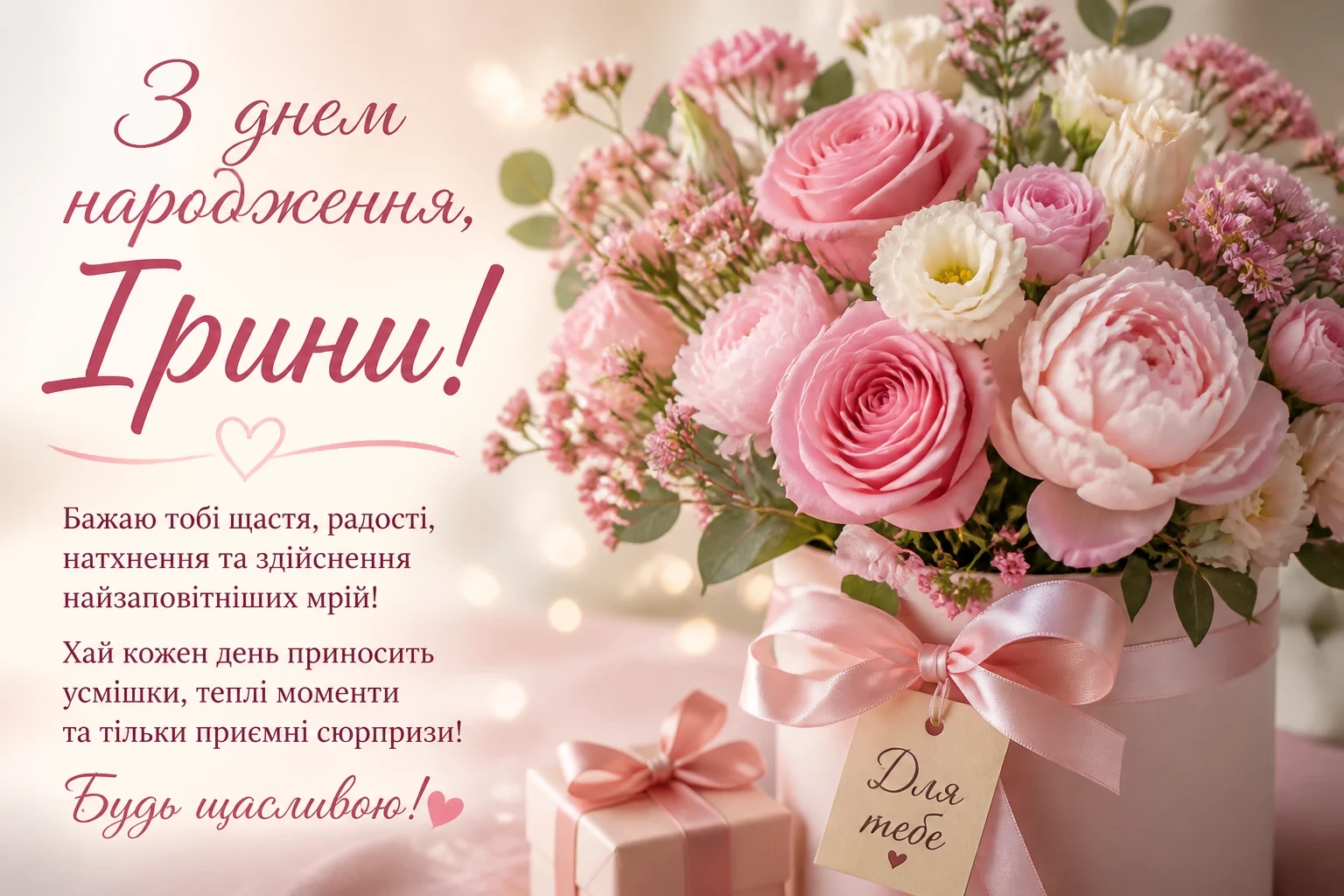 З днем народження для Ірини