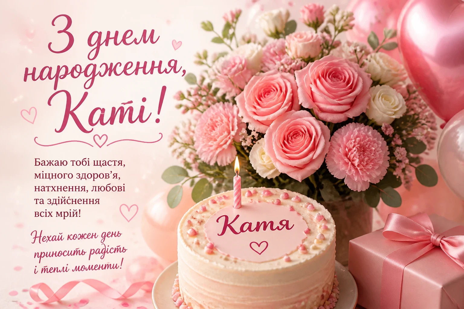 З днем народження для Каті