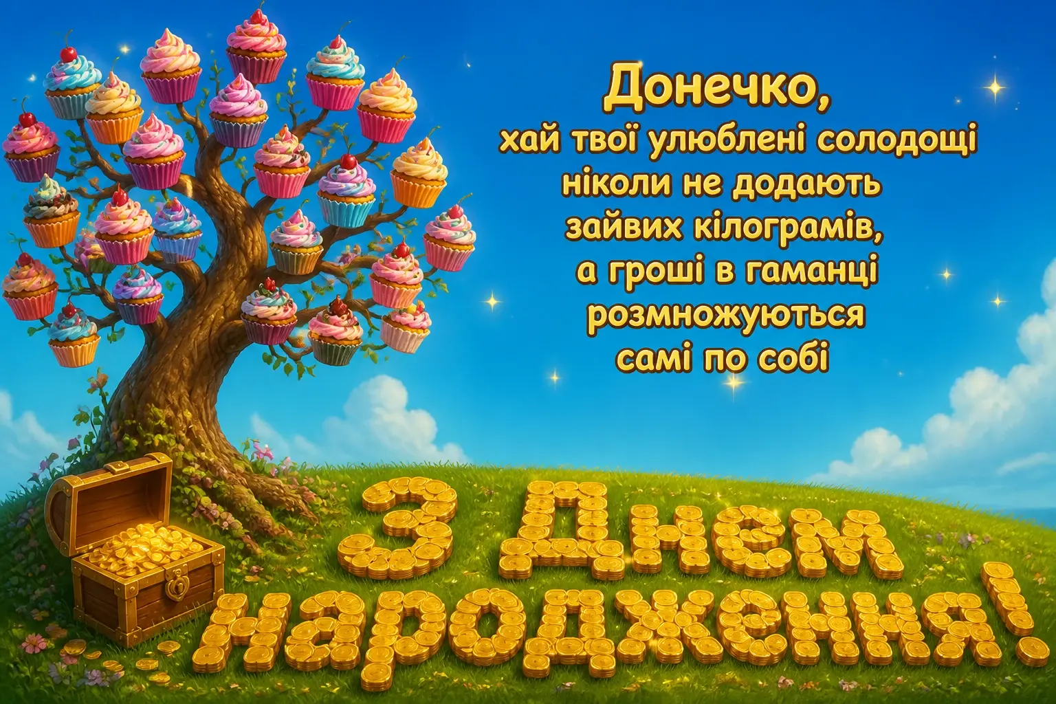 люба донечка з днем народження донечко
