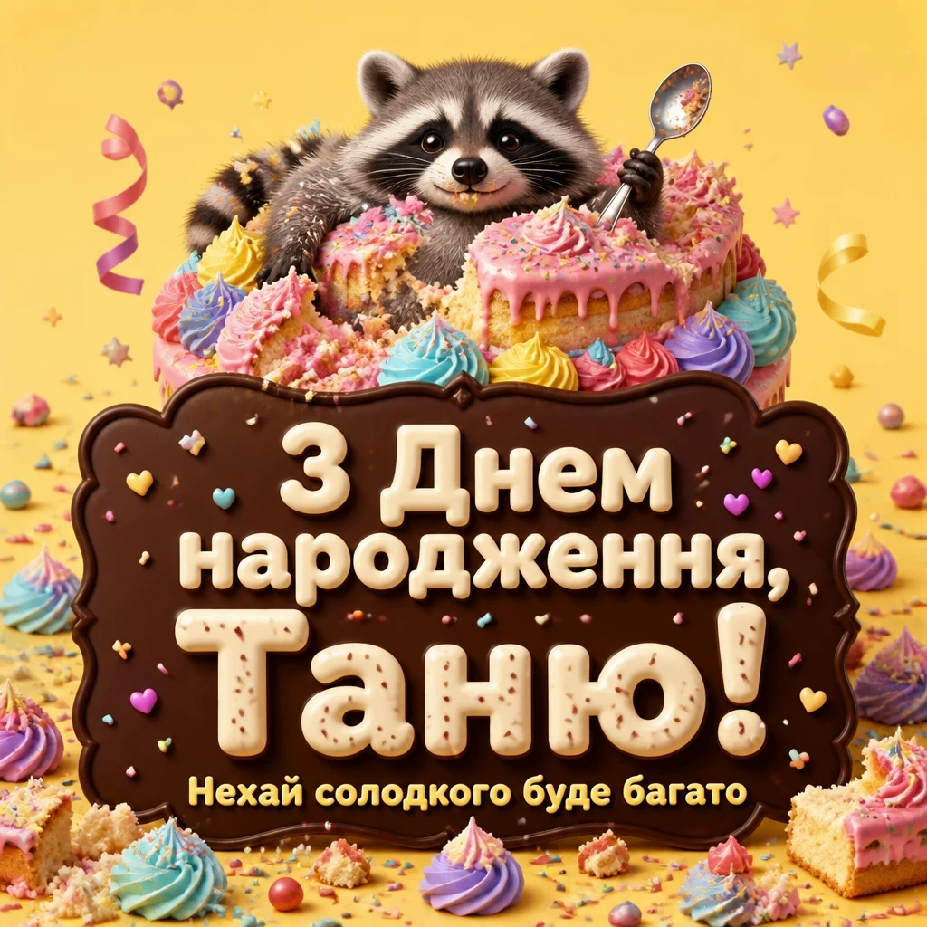з днем народження таня