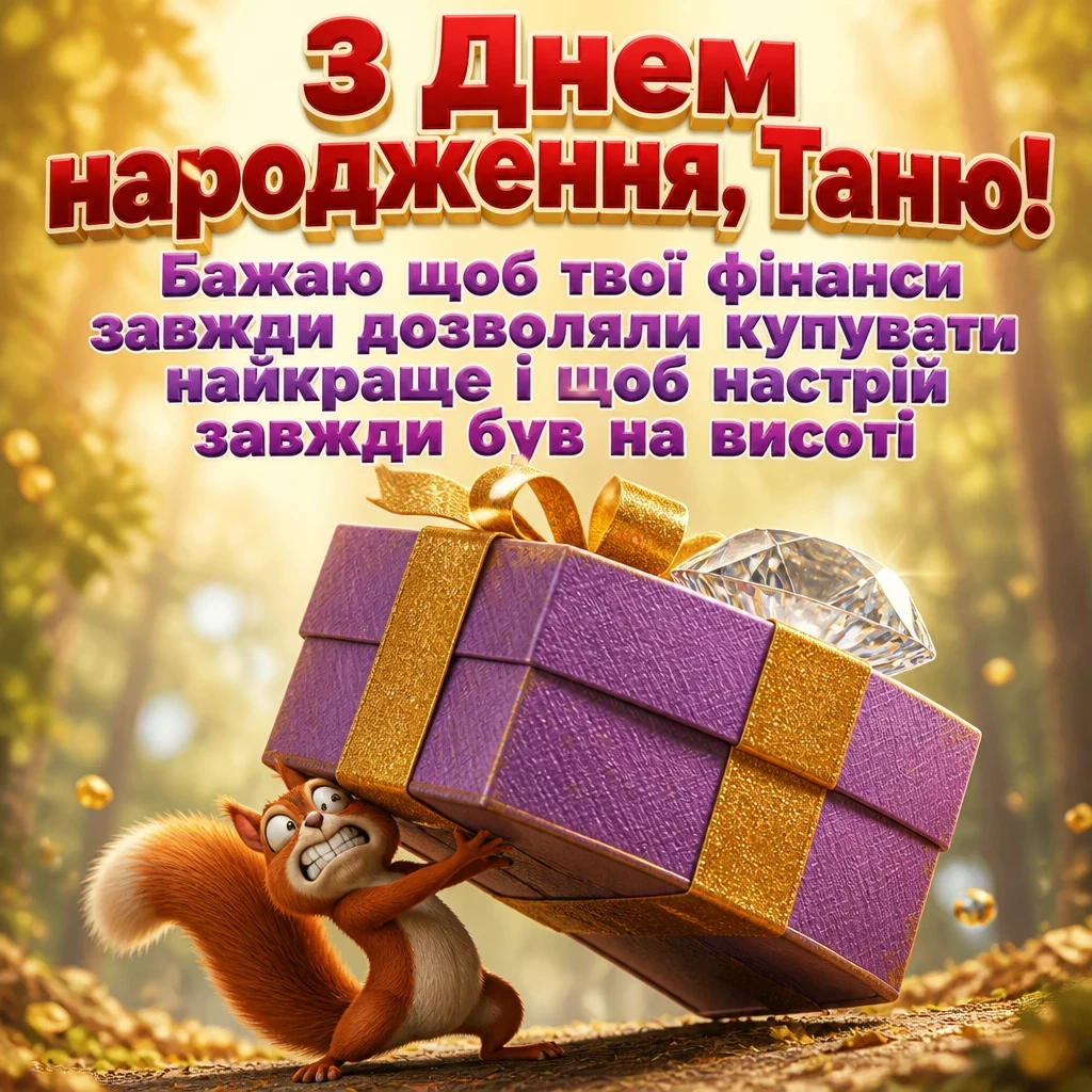 з днем народження таня