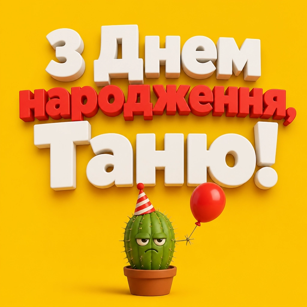 з днем народження таня