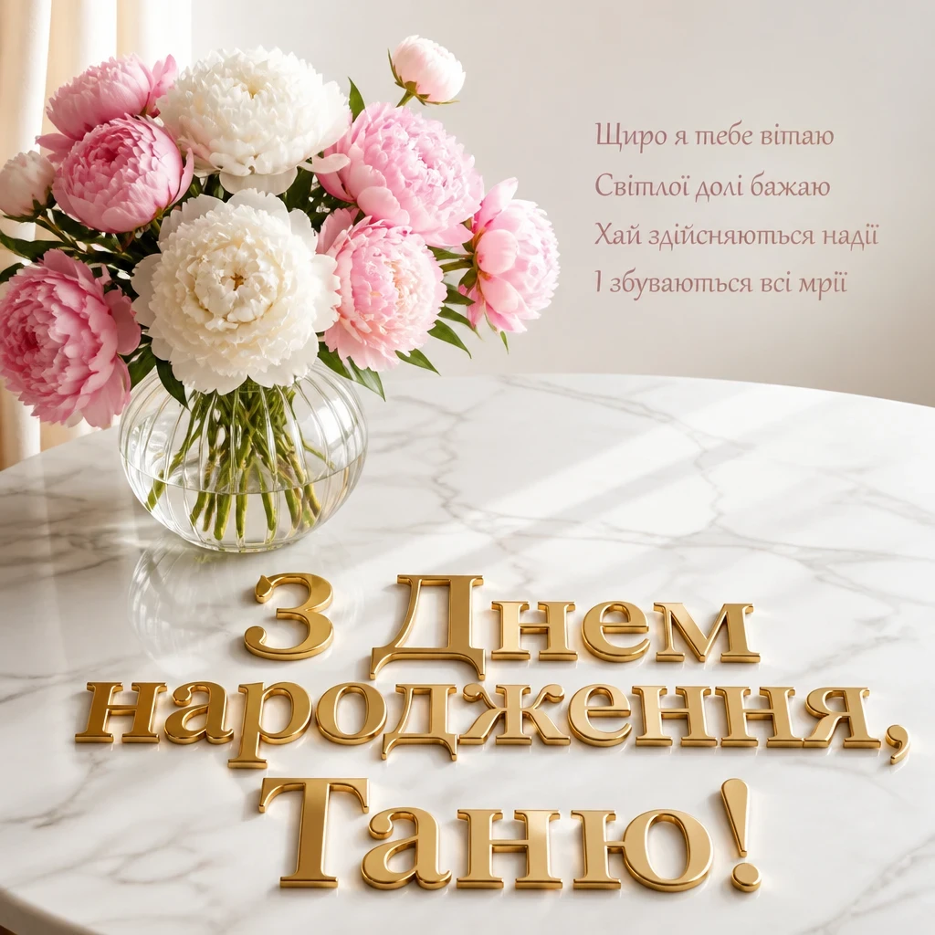 з днем народження таня