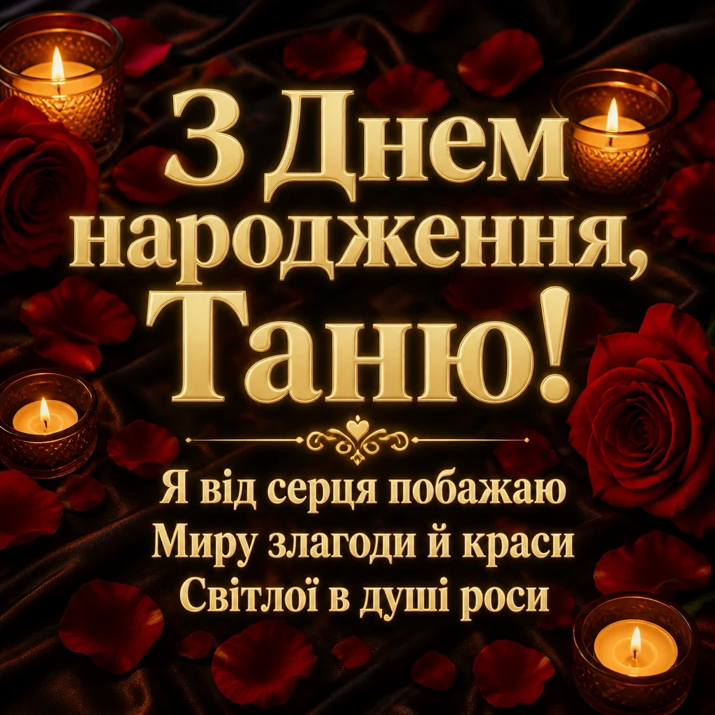 з днем народження таня