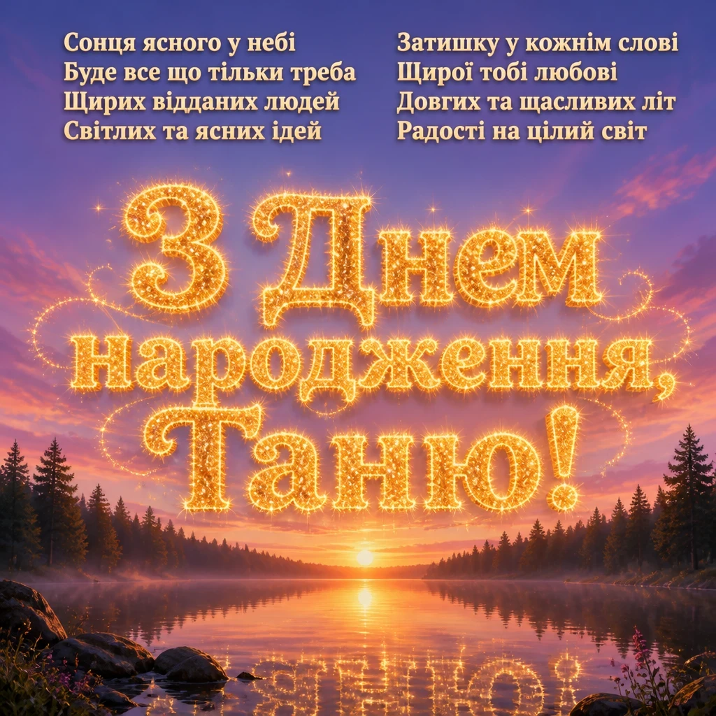 з днем народження таня