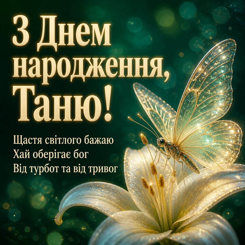 з днем народження таня