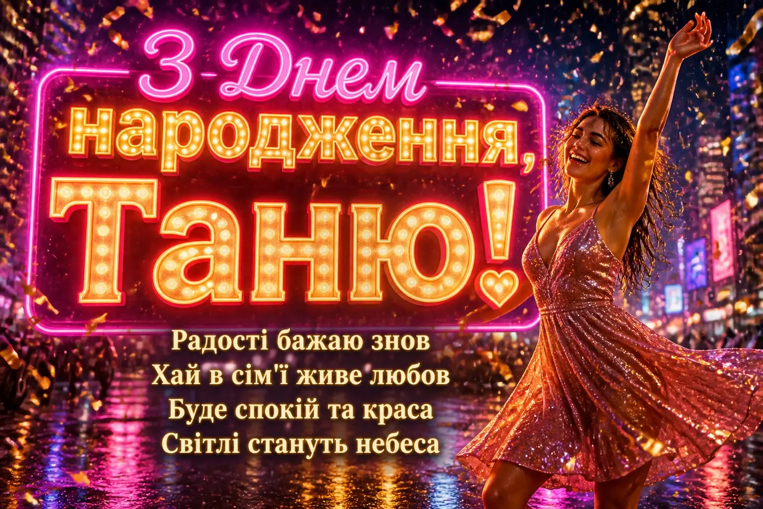 з днем народження таня