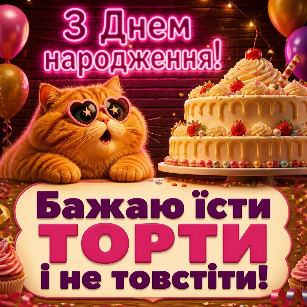 вітальні листівки з днем народження